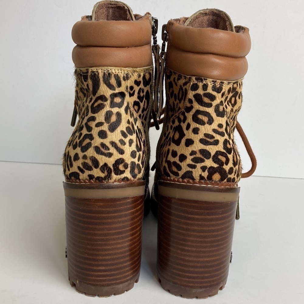 Anthropologie Sam Edelman Sade Lace-Up Hiker Ankle Boots 8.5 Maximalist Mob Wife - Picture 11 of 16